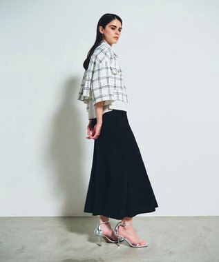 GRACE CONTINENTAL トリアセニットマーメイドスカート ブラック