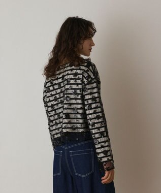 GRACE CONTINENTAL バスクボーダートップ ブラック