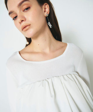 GRACE CONTINENTAL アシメクリアリングピアス シルバー