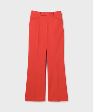 GRACE CONTINENTAL ストレッチフレアパンツ レッド