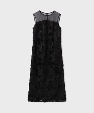 GRACE CONTINENTAL フラワーembドレス ブラック