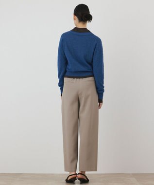 GRACE CONTINENTAL アルパカポロニットトップ ブルー