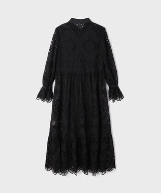 GRACE CONTINENTAL カットワーク刺繍ワンピース ブラック