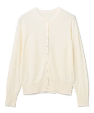 GRACE CONTINENTAL クルーニットカーディガン ホワイト