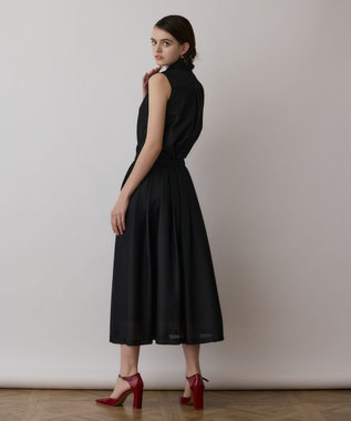 GRACE CONTINENTAL シアーメッシュノースリーブ ブラック