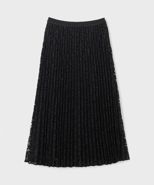 GRACE CONTINENTAL レースプリーツスカート ブラック