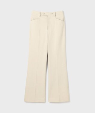 GRACE CONTINENTAL ストレッチフレアパンツ ベージュ