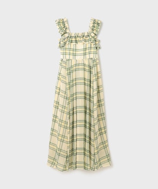 GRACE CONTINENTAL チェックサッカーワンピース イエロー