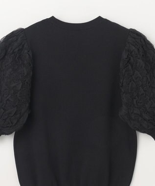 GRACE CONTINENTAL シアーハーフニットトップ ブラック