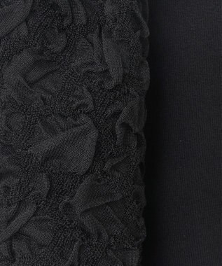 GRACE CONTINENTAL シアーハーフニットトップ ブラック