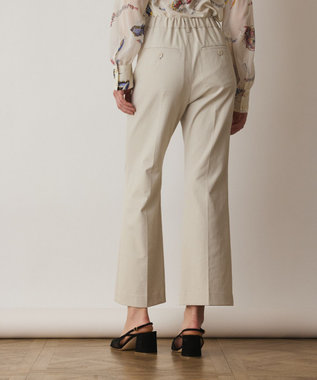 GRACE CONTINENTAL ストレッチフレアパンツ ベージュ