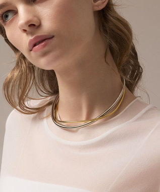 GRACE CONTINENTAL ダブルメタルチョーカー マルチ