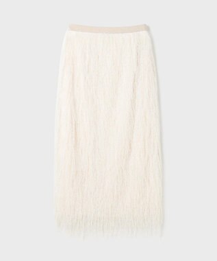 GRACE CONTINENTAL フリンジタイトスカート キナリ