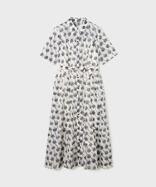 GRACE CONTINENTAL ドローイングプリントワンピース キナリ