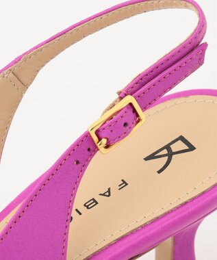 GRACE CONTINENTAL FABIO RUSCONI スクエアバックルサンダル ピンク