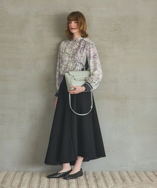 GRACE CONTINENTAL イレギュラーフレアスカート ブラック