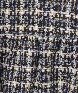 GRACE CONTINENTAL ツイードコンビワンピース ブラック