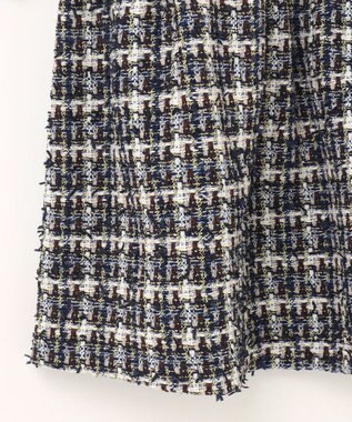 GRACE CONTINENTAL ツイードコンビワンピース ブラック