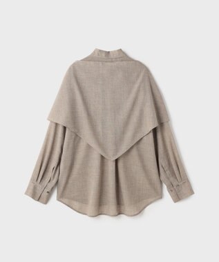 GRACE CONTINENTAL ストール付シャツ ベージュ