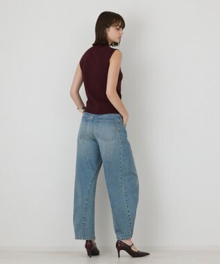 GRACE CONTINENTAL ラップ2wayデニムパンツ ブルー