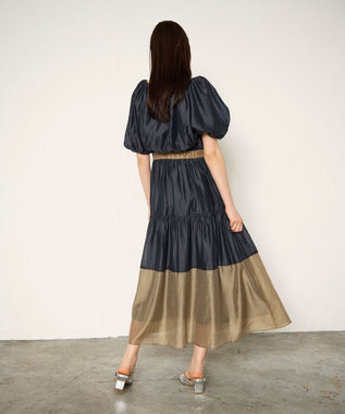 GRACE CONTINENTAL ボレロセットティアードワンピース グレー