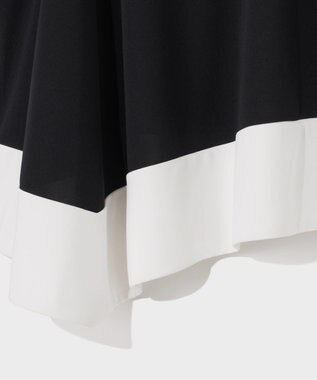 GRACE CONTINENTAL バイカラーアシメトップ ブラック