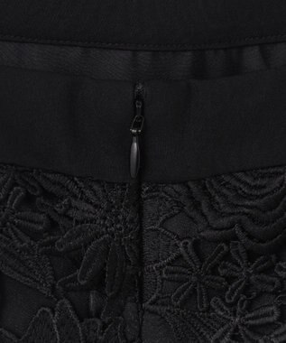 GRACE CONTINENTAL ケミカルフラワーレースワンピース ブラック