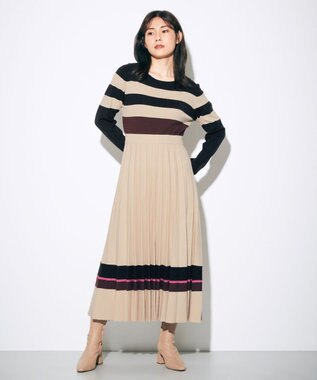 カラーボーダーニットワンピース Grace Continental Grace Continental グレースコンチネンタル 通販