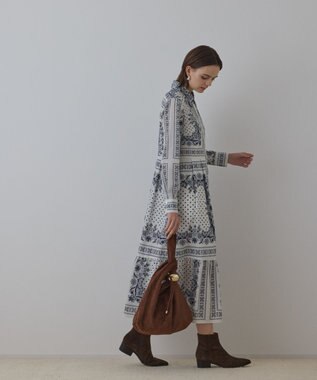 GRACE CONTINENTAL バンダナプリントシャツワンピース キナリ