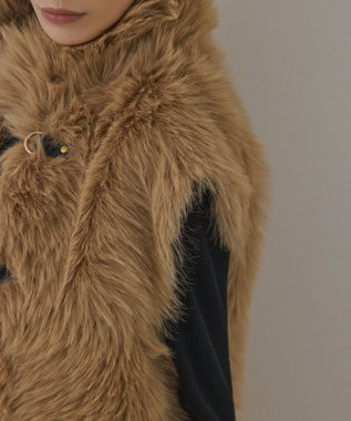 GRACE CONTINENTAL URBANCODE 衿付きジレ キャメル