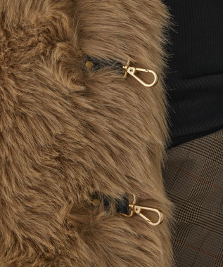 GRACE CONTINENTAL URBANCODE 衿付きジレ キャメル