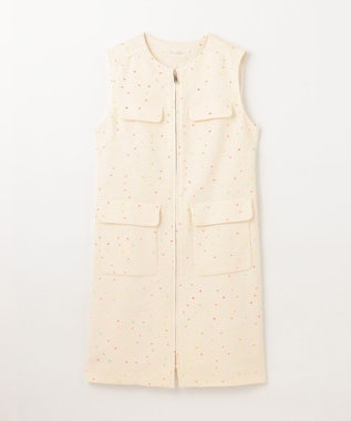 GRACE CONTINENTAL ネオンドットジャガードワンピース キナリ