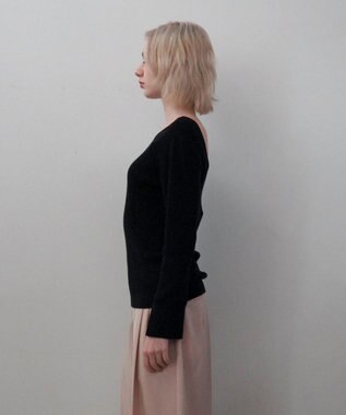 GRACE CONTINENTAL 綿カシミヤインナートップ ブラック