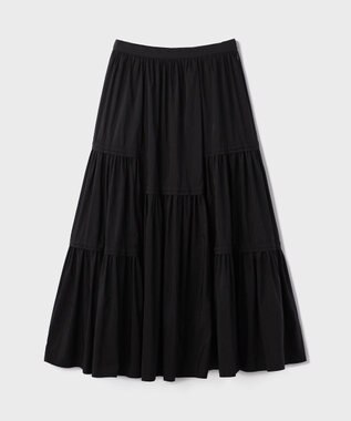 GRACE CONTINENTAL ティアードロングスカート ブラック