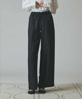 GRACE CONTINENTAL シルクツイルイージーパンツ ブラック