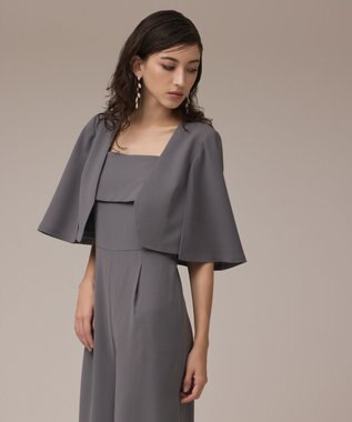 GRACE CONTINENTAL ケープボレロ グレー