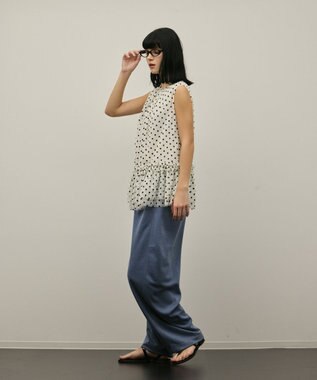 GRACE CONTINENTAL チュールティアードブラウス キナリ