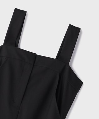 GRACE CONTINENTAL スーツ地ジャンパ－スカート ブラック