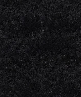 GRACE CONTINENTAL フェザーツイードニットカーディガン ブラック