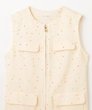 GRACE CONTINENTAL ネオンドットジャガードワンピース キナリ