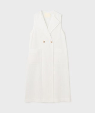 GRACE CONTINENTAL カラミロングジレ ホワイト