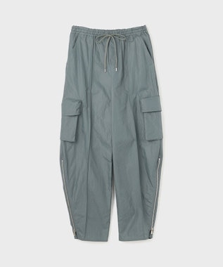 GRACE CONTINENTAL ナイロンジップカーゴパンツ グレー
