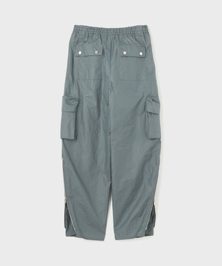GRACE CONTINENTAL ナイロンジップカーゴパンツ グレー