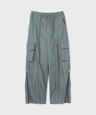 GRACE CONTINENTAL ナイロンジップカーゴパンツ グレー