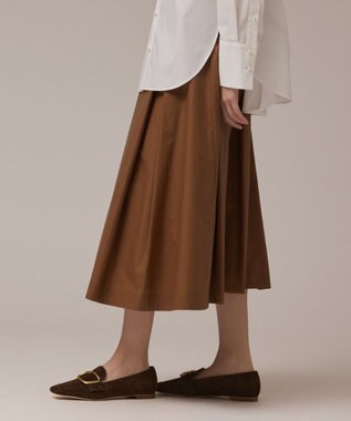 GRACE CONTINENTAL コーティングタックスカート キャメル