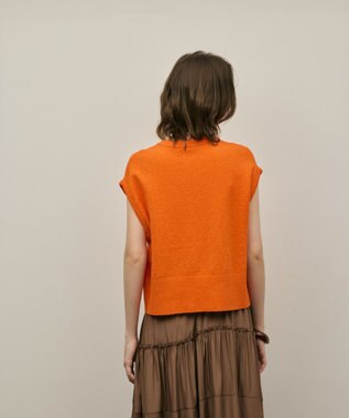 GRACE CONTINENTAL ブークレニットベスト オレンジ