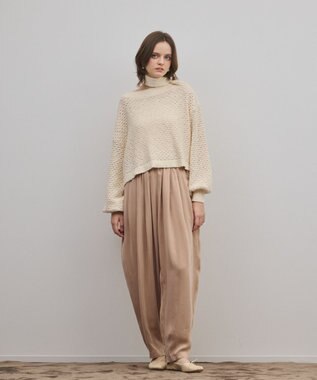 GRACE CONTINENTAL フィブリルバルーンパンツ ベージュ