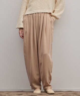 GRACE CONTINENTAL フィブリルバルーンパンツ ベージュ