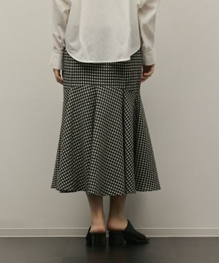 GRACE CONTINENTAL チェックマーメイドスカート ベージュ