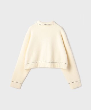 GRACE CONTINENTAL ステッチニットジャケット キナリ